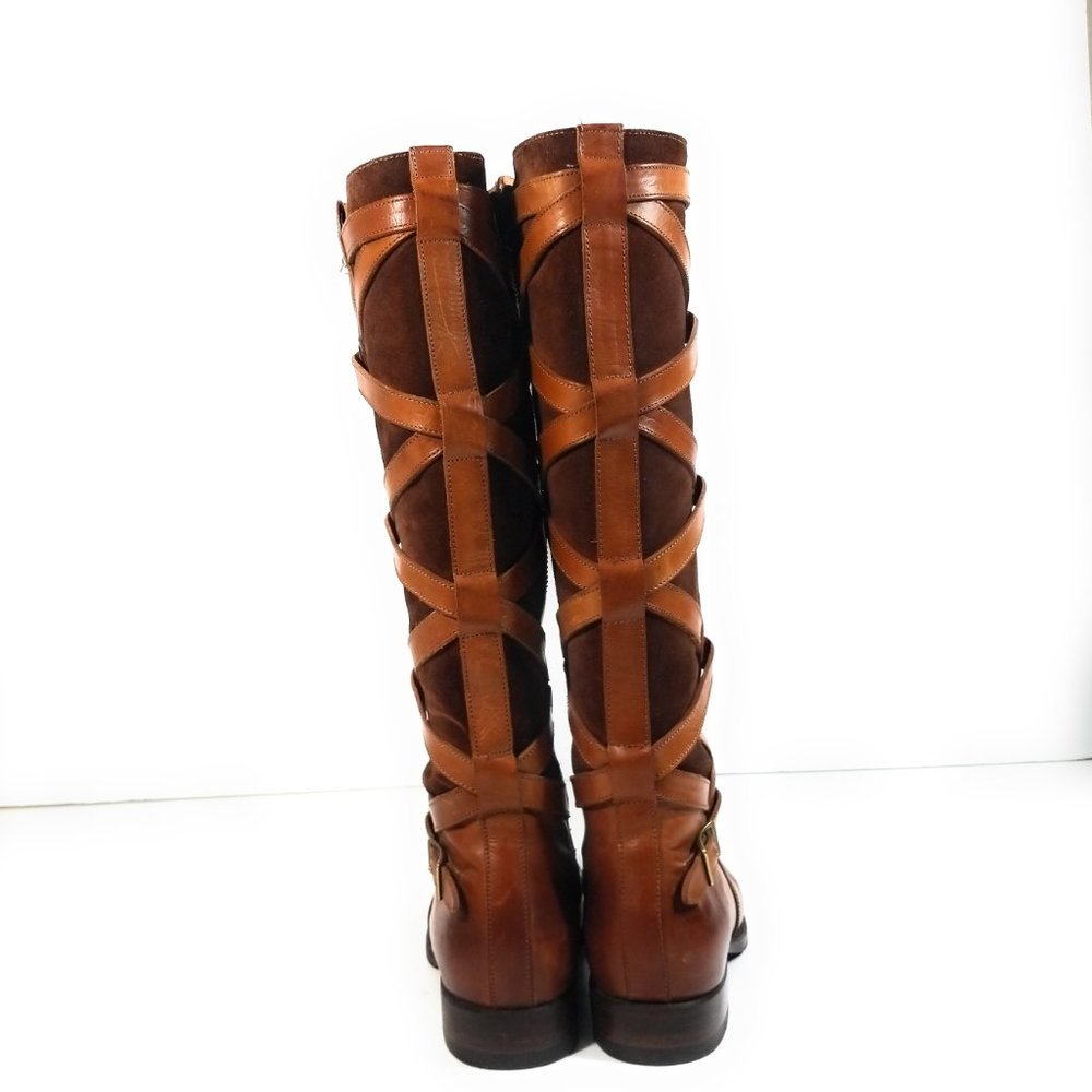 Frye Jordan Women Riding Knee Zip Up Boots 7 B_6